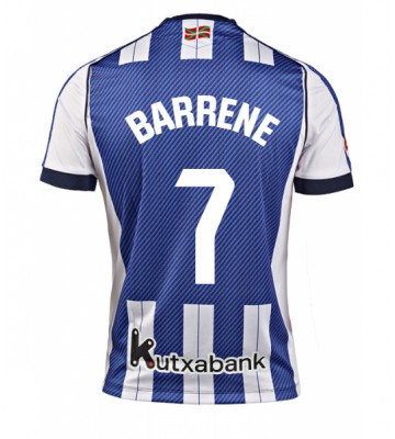 Real Sociedad Ander Barrenetxea #7 Hjemmebanetrøje 2025-26 Kortærmet